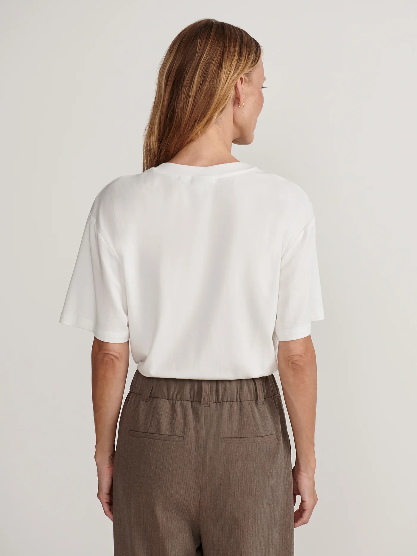 Light Textured Stripe Wide-Leg Pant Regular - Image 3