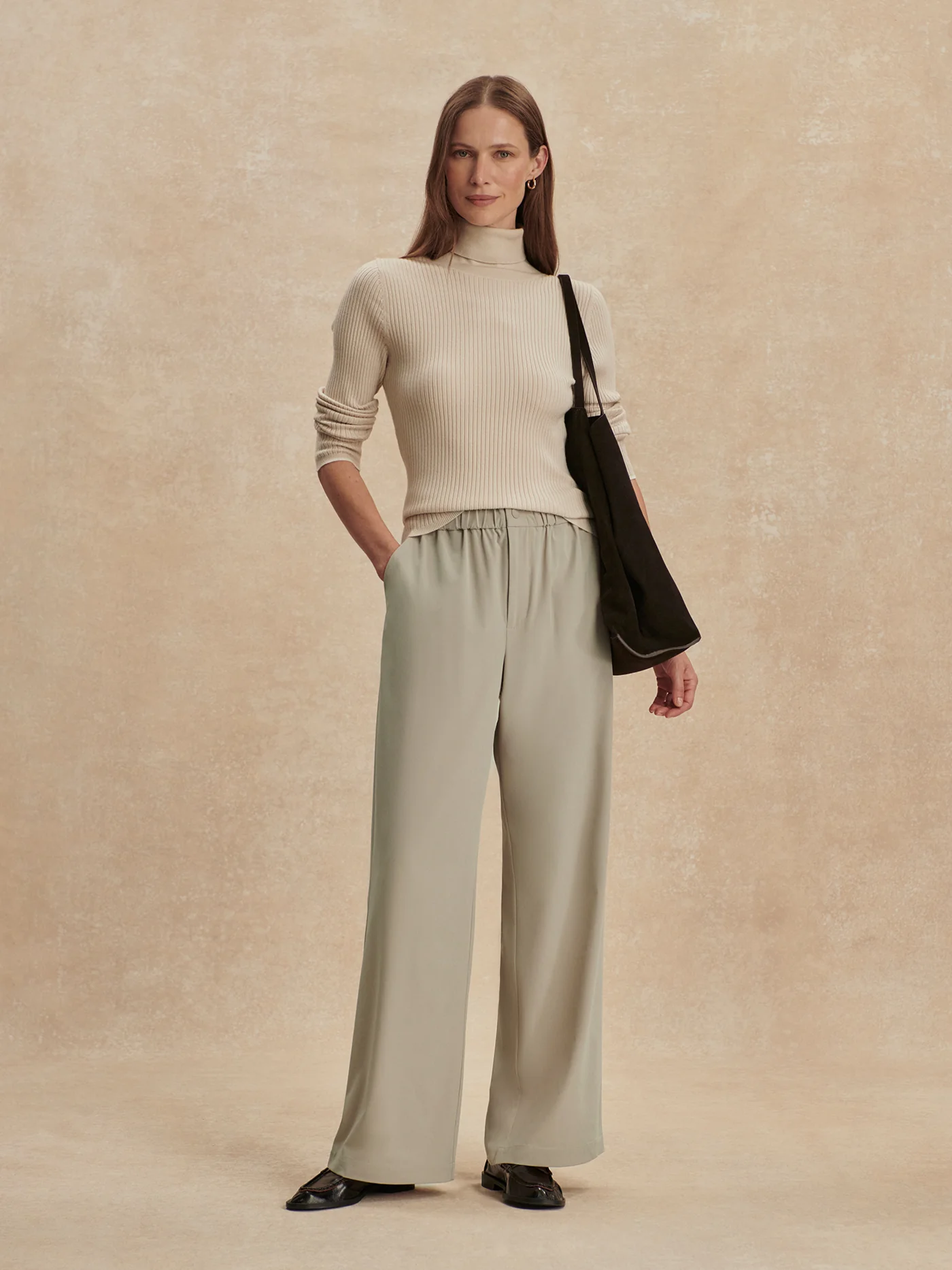 Stretch Lightweave Wide-Leg Travel Pant Regular