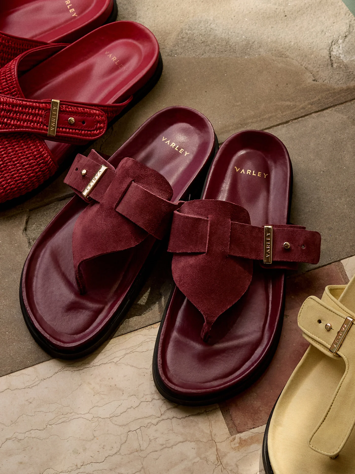 Suna Suede Toe Post Sandal