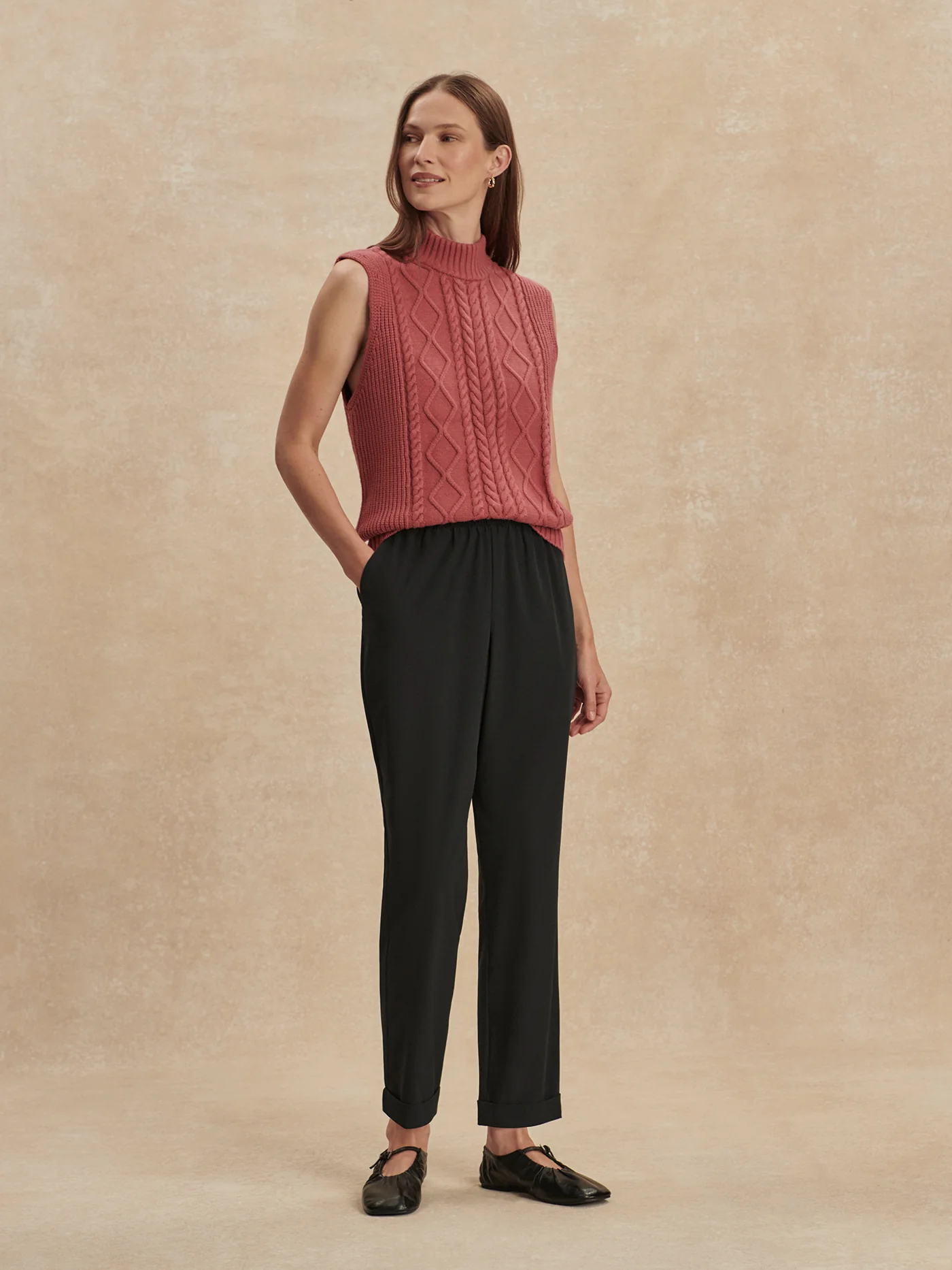 Stretch Lightweave Easy Crop Travel Pant Regular