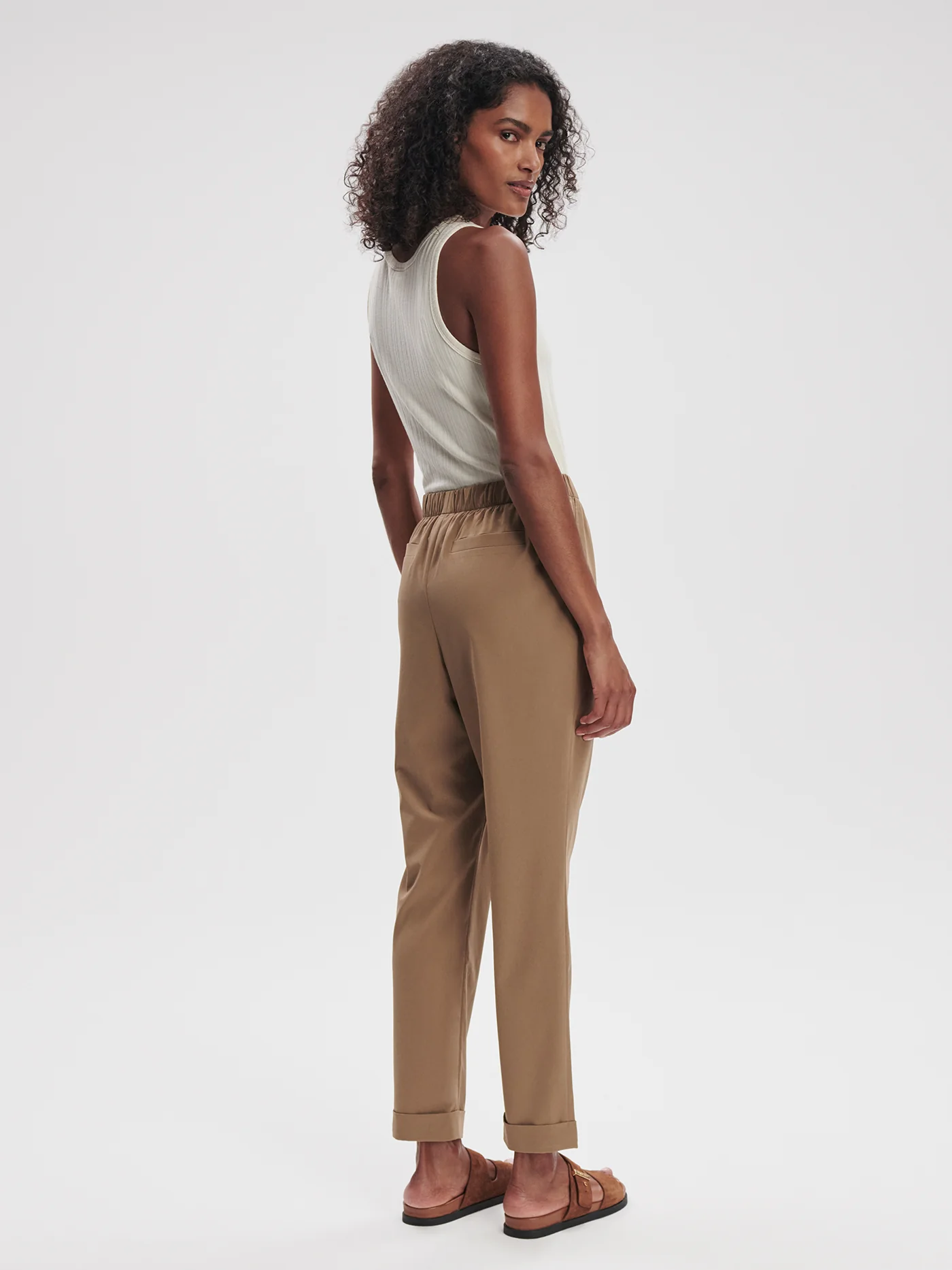 Stretch Lightweave Crop Pleat Travel Pant Regular - Image 26