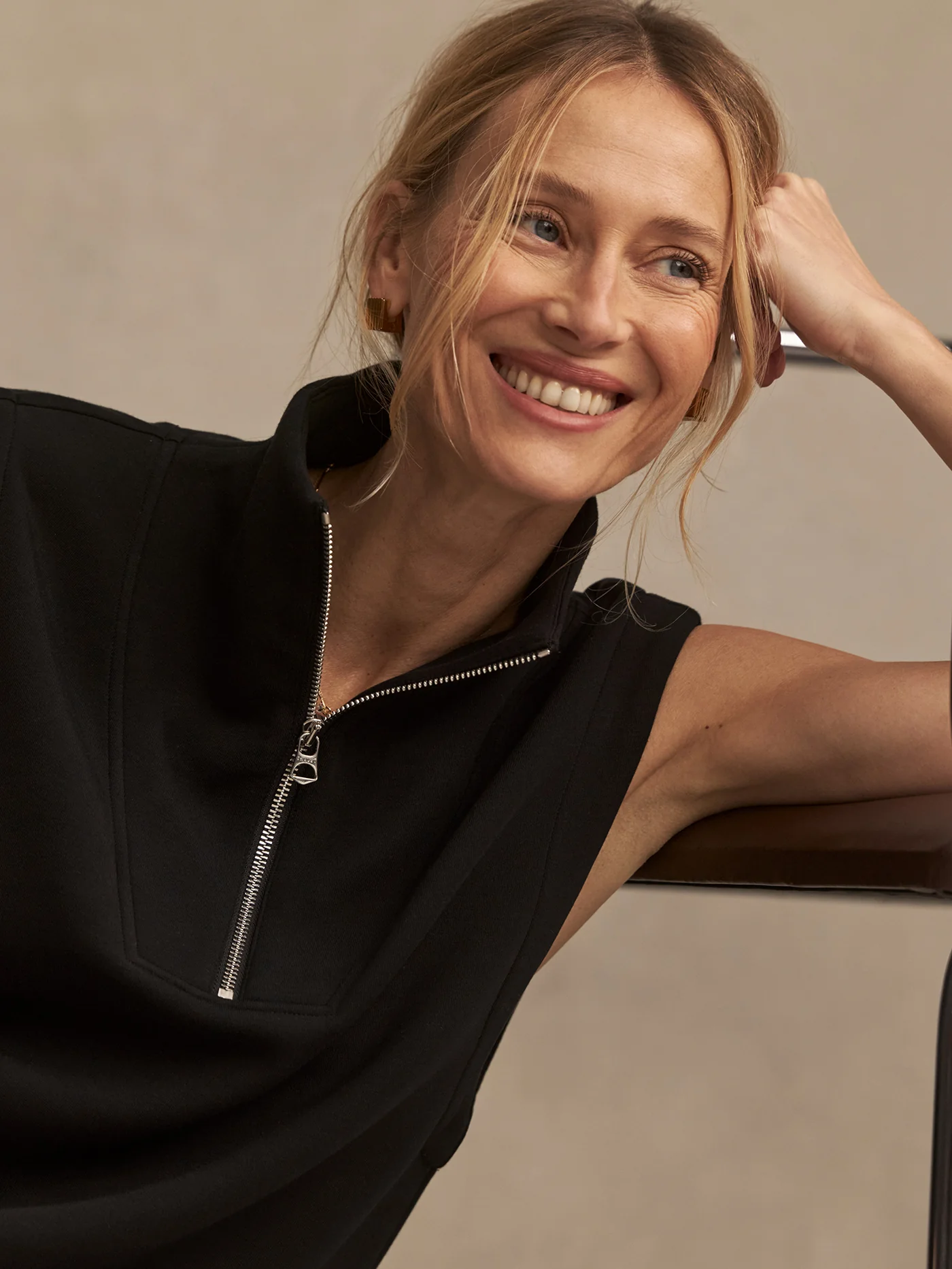 Magnolia Half Zip Tank 2.0