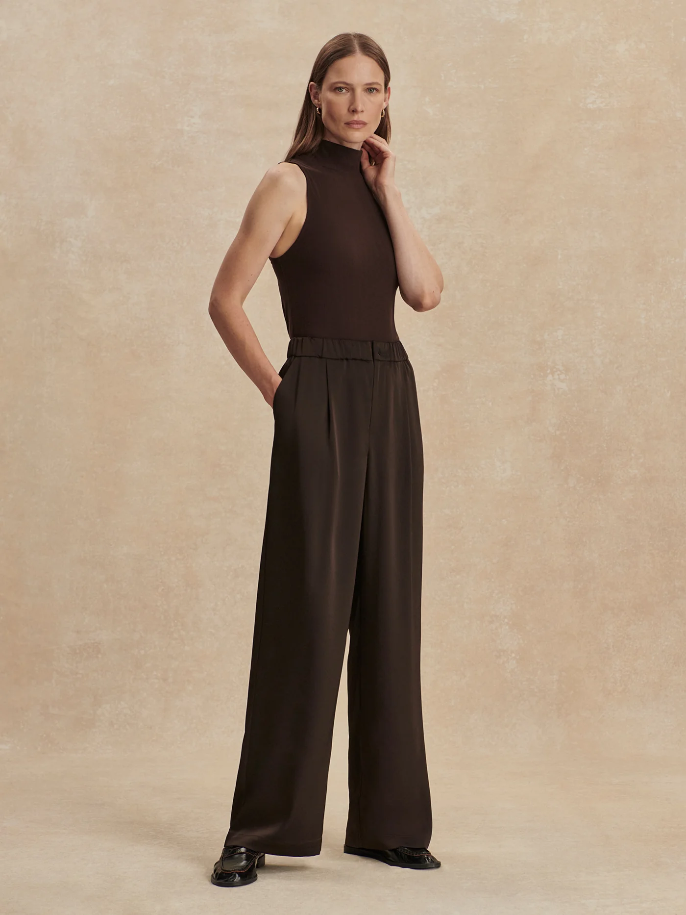 Light Satin Wide-Leg Pant Regular