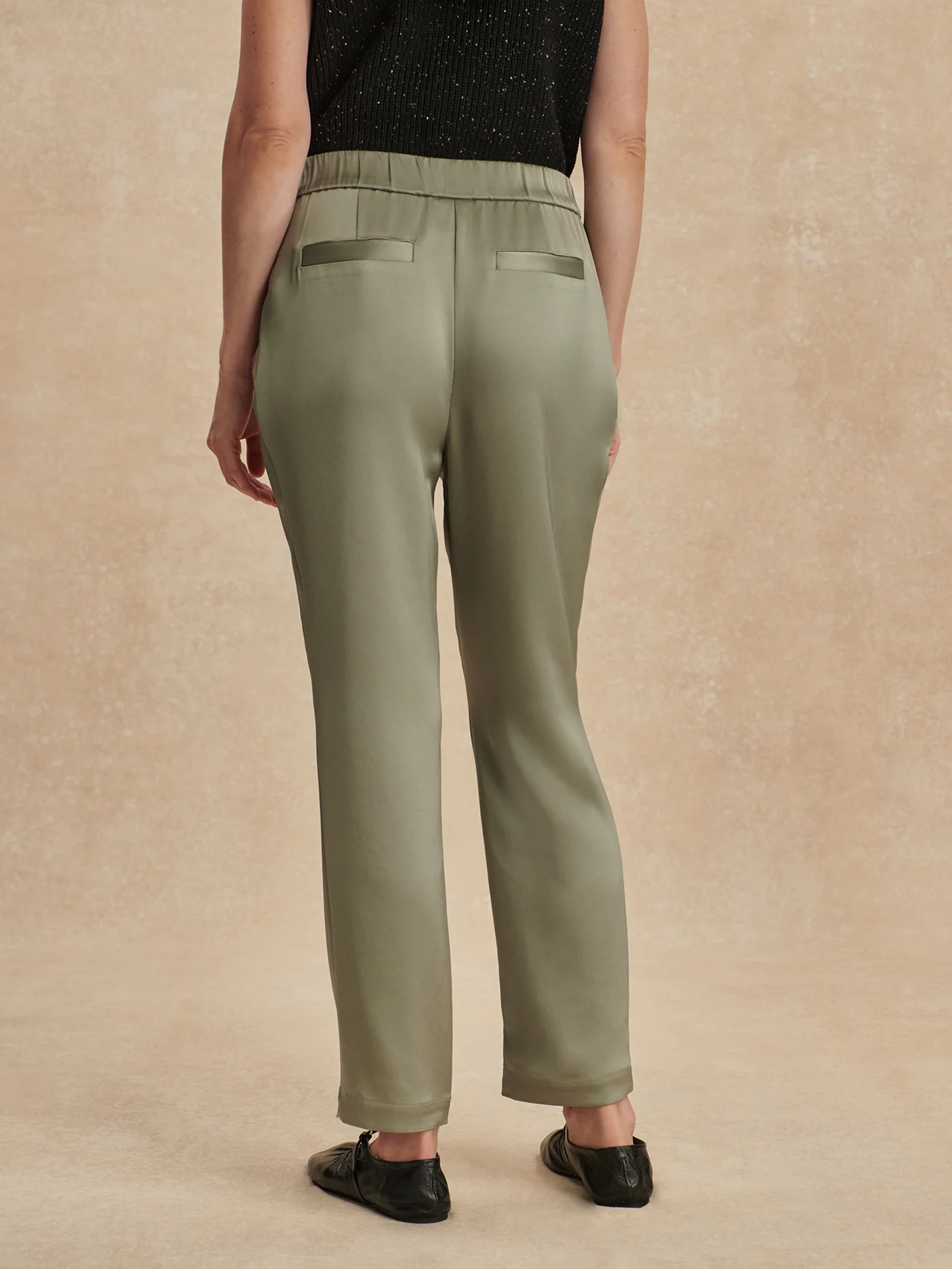 Double Satin Elegant Tapered Trouser Long - Image 10