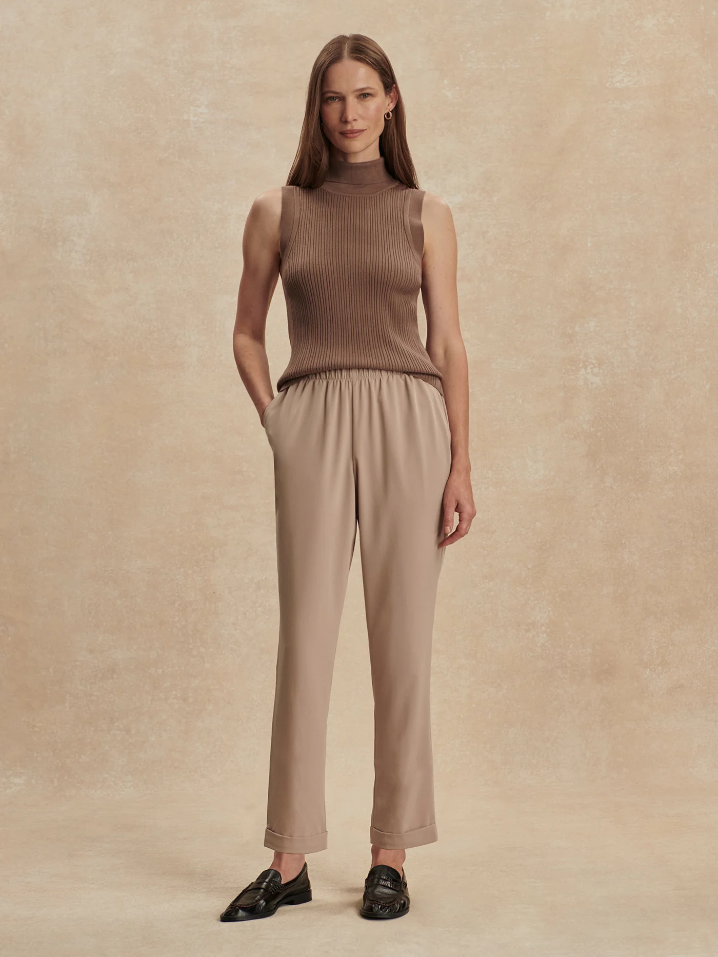 Stretch Lightweave Easy Crop Travel Pant Regular