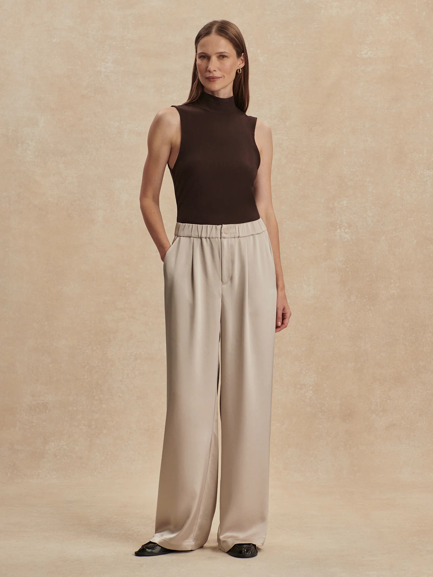 Double Satin Wide-Leg Pant Regular - Image 11