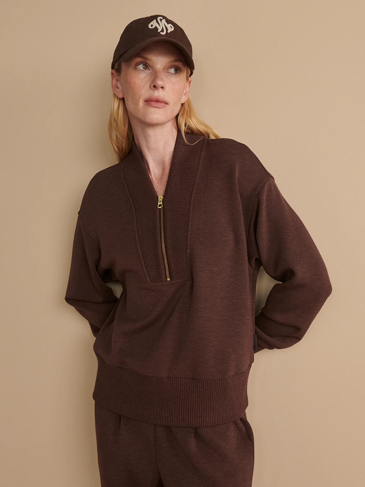 Sally Half Zip Sweat
