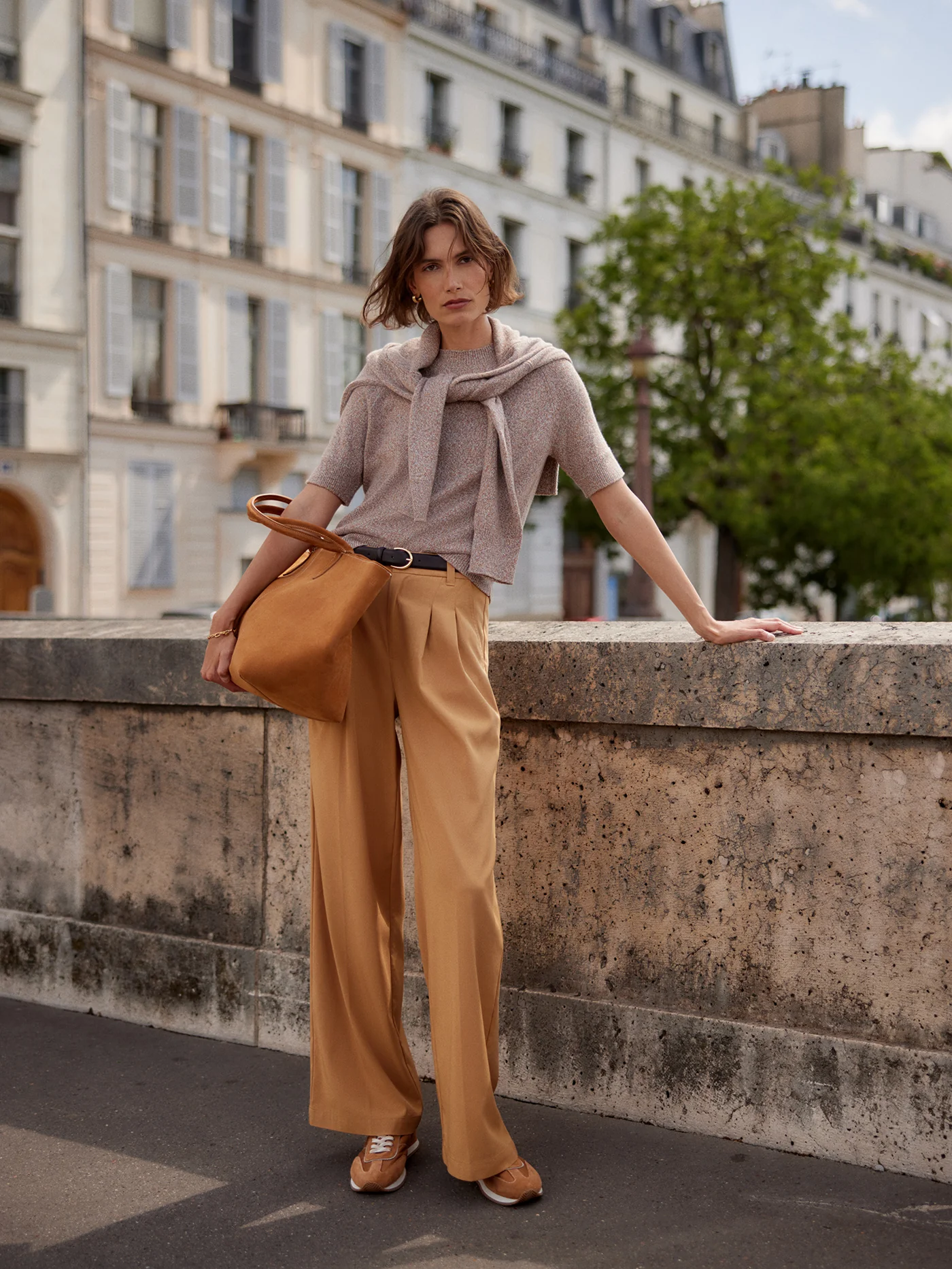 Soft Stretch Wide-Leg Trouser Regular