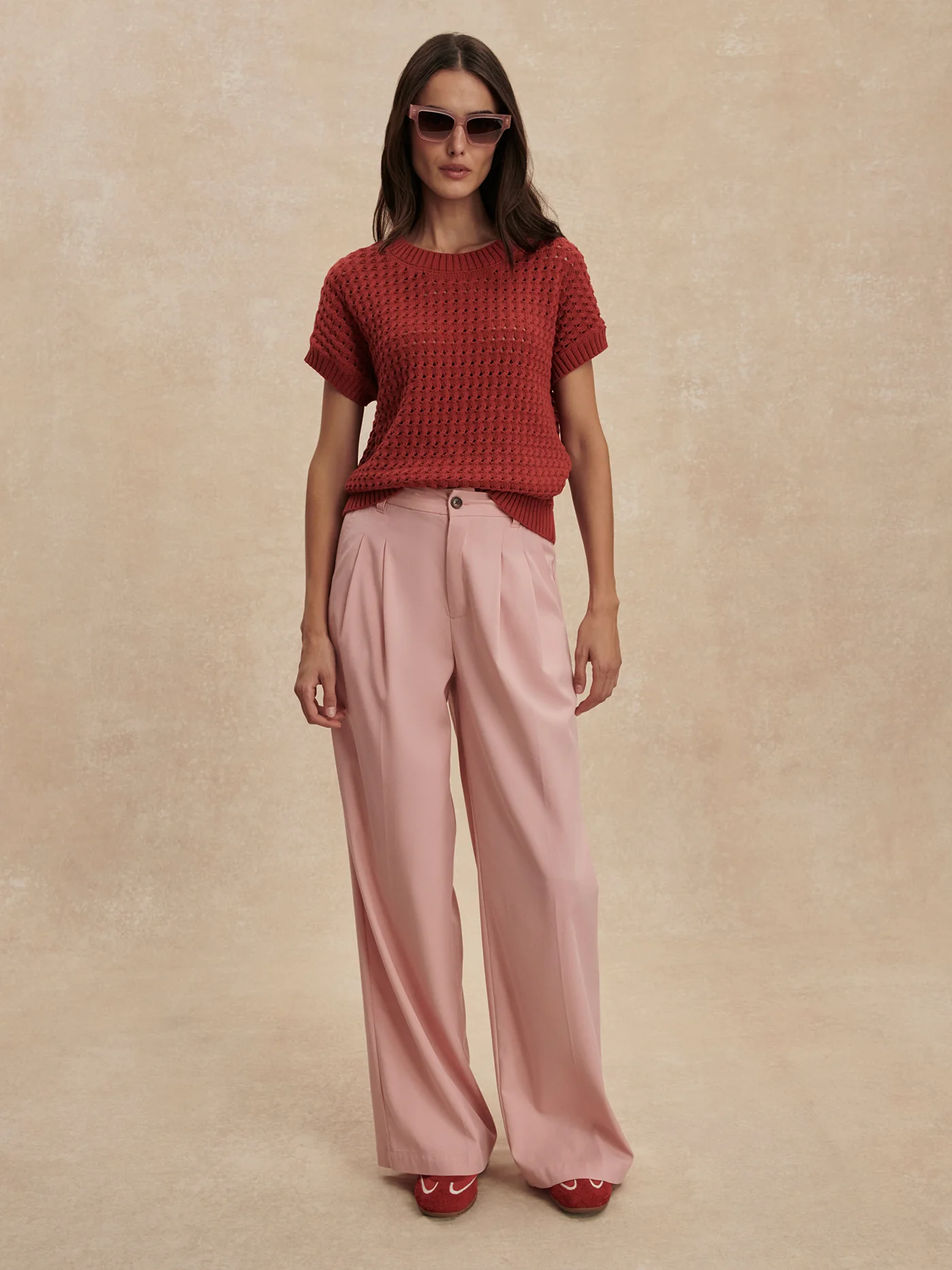 Soft Stretch Wide-Leg Trouser Regular