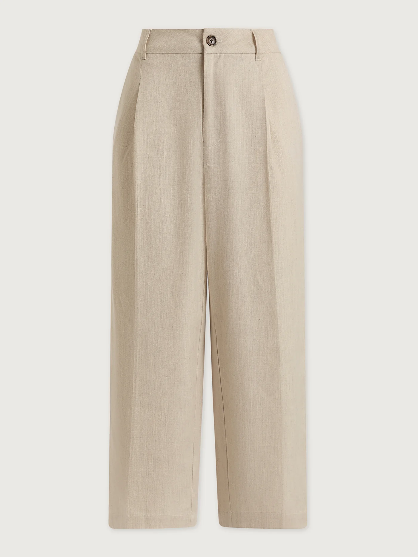 Soft Cotton Crop Wide-Leg Trouser - Image 6