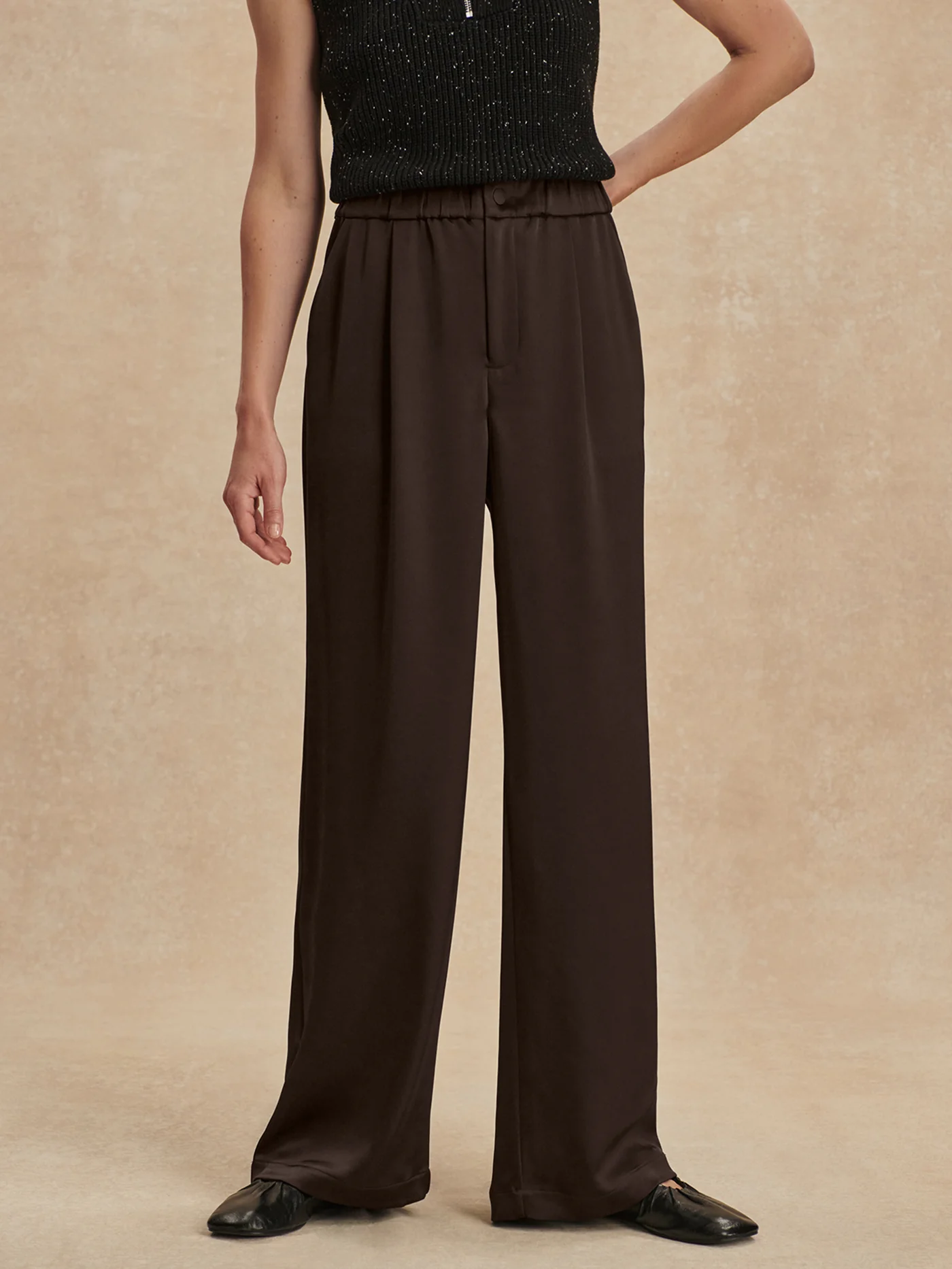 Light Satin Wide-Leg Pant Regular - Image 2